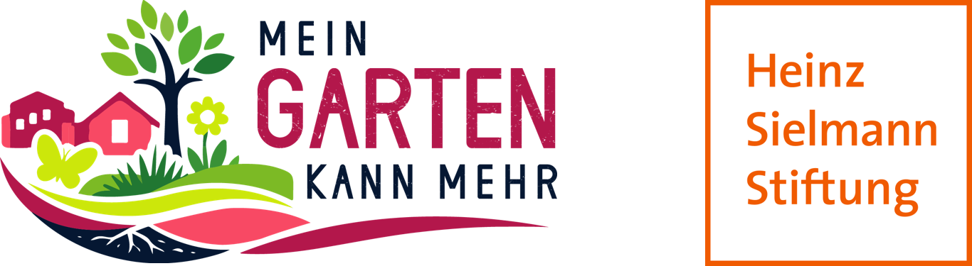 Logo "mein Garten kann mehr" und Logo "Heinz Sielmann Stiftung"